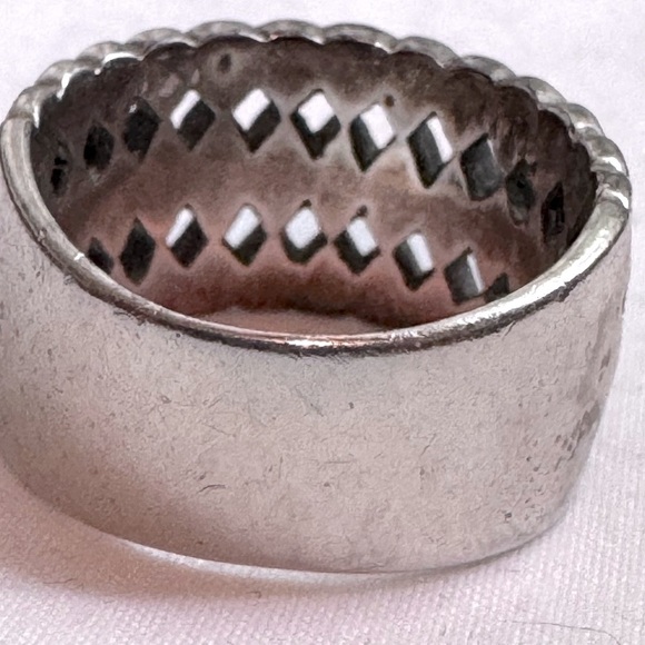 💍 Stunning Vintage Boho Chic Weaved .925 Sterling Silver Weaved Celtic Ring - Picture 9 of 16